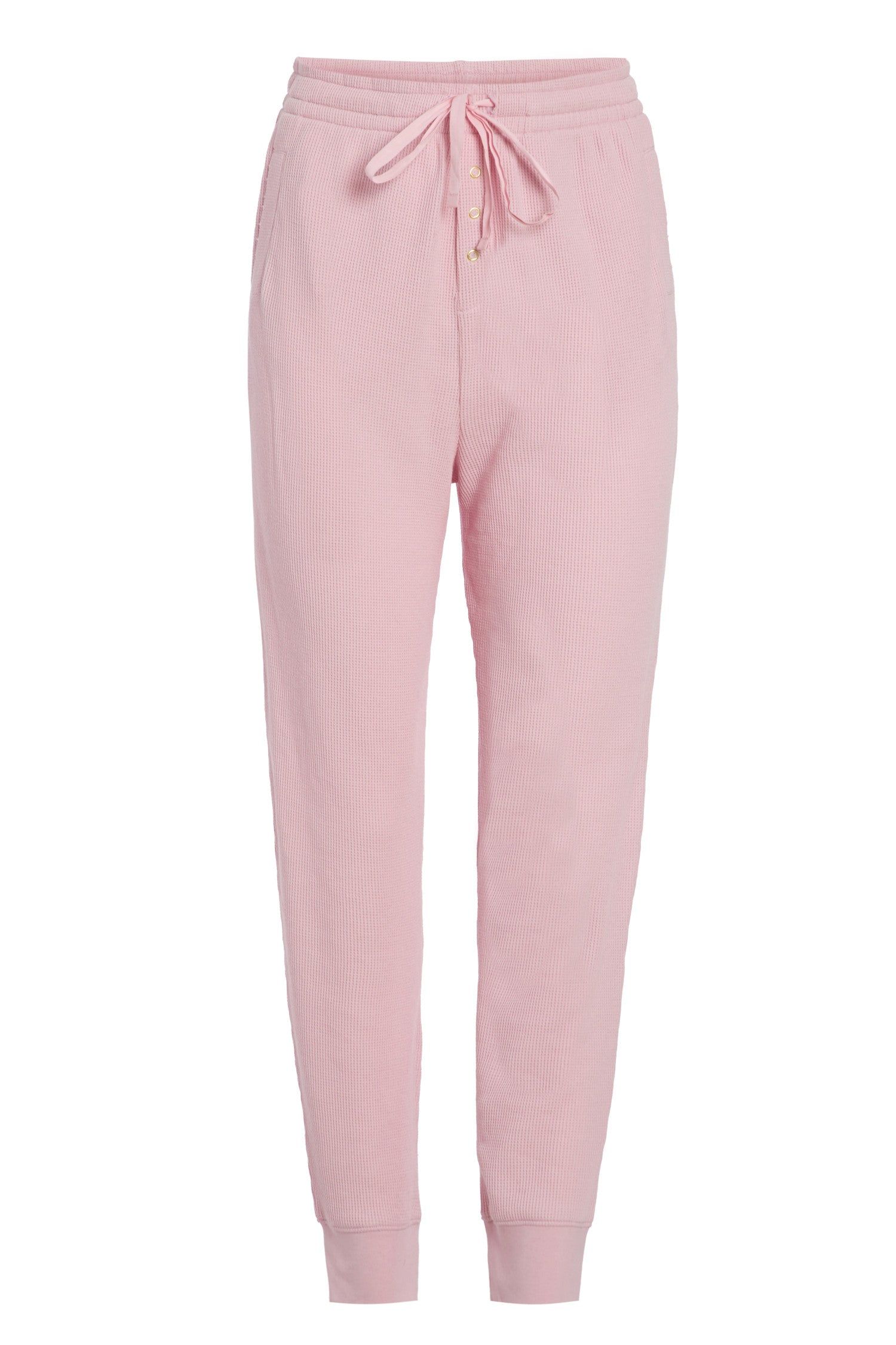 Lovette Waffle Knit Jogger - BALLERINA PINK sold by LoveShackFancy