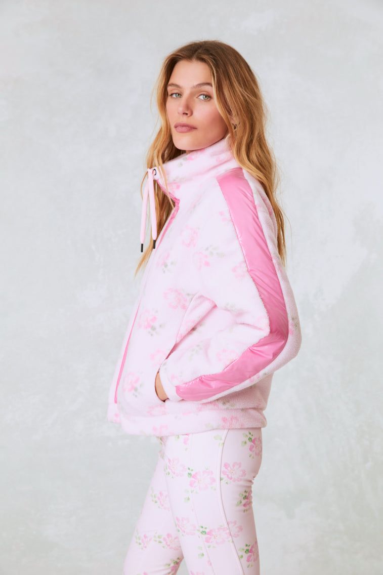 Bogner x LoveShackFancy Ninetta Fleece Jacket- ROSE GLOW sold by LoveShackFancy product image thumbnail 5