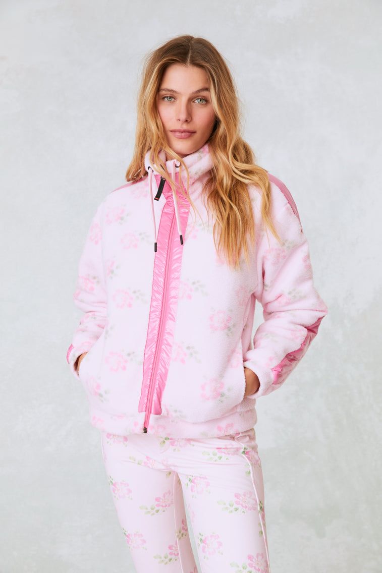 Bogner x LoveShackFancy Ninetta Fleece Jacket- ROSE GLOW sold by LoveShackFancy product image thumbnail 3