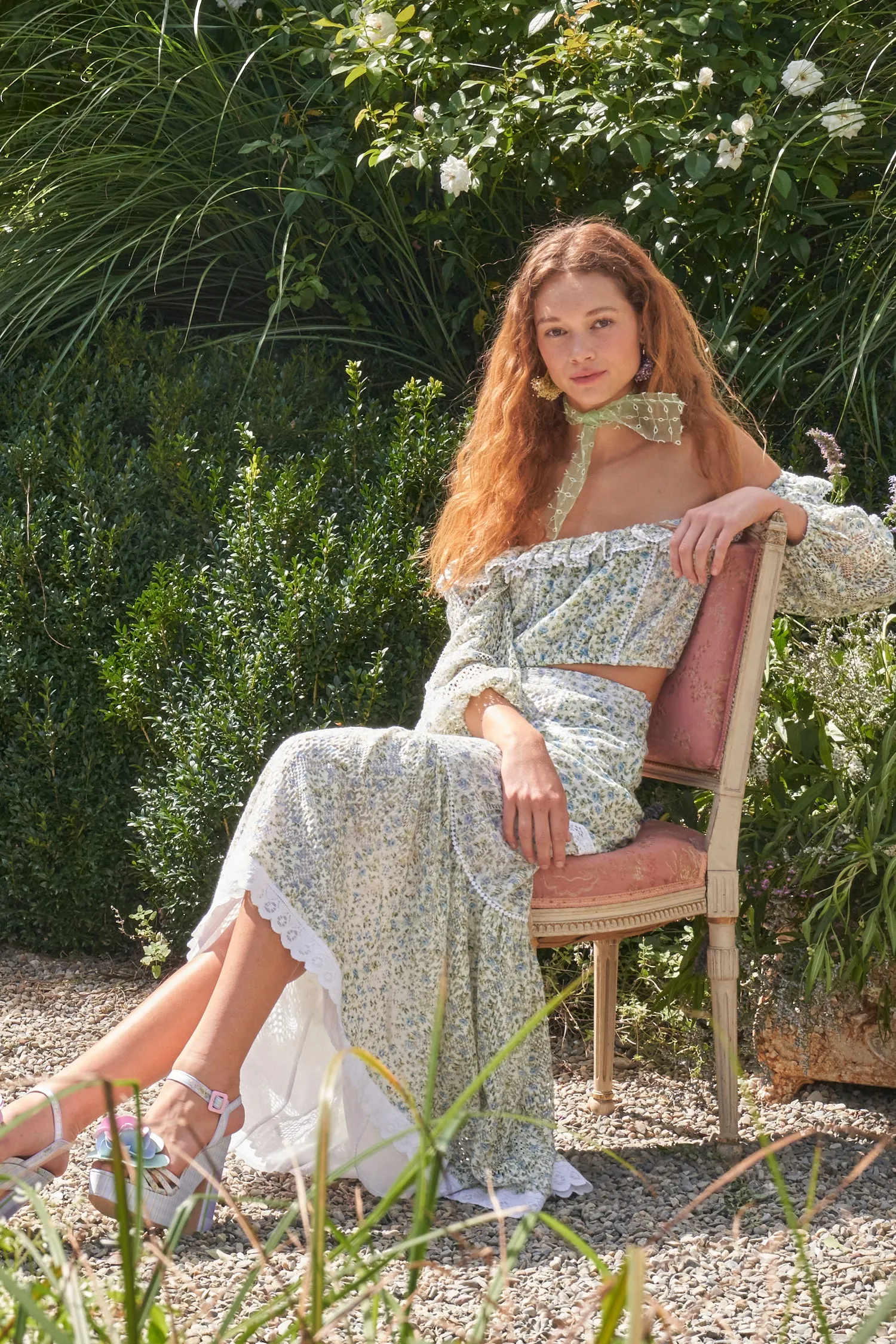 Dorabella Crop Top sold by LoveShackFancy product image thumbnail 3