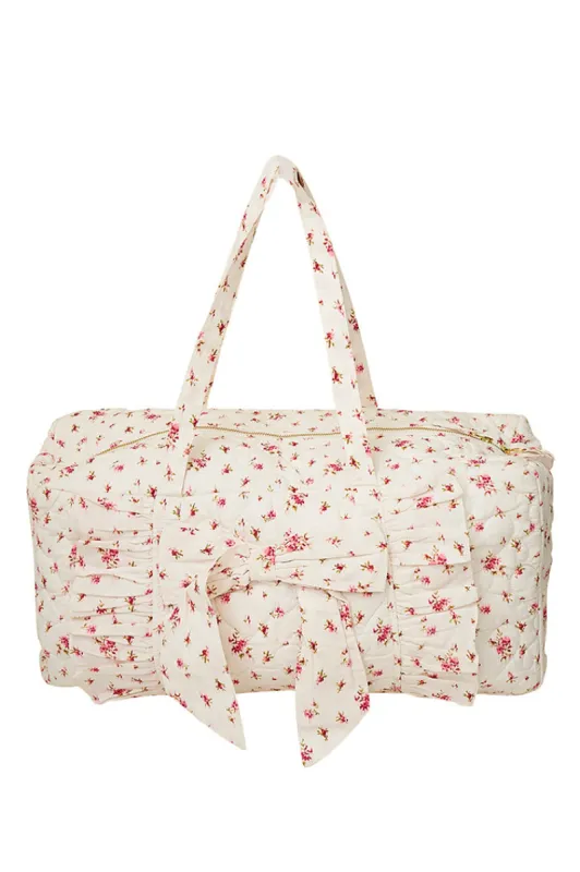 Shelby Weekender Quilted Duffle Bag sold by LoveShackFancy