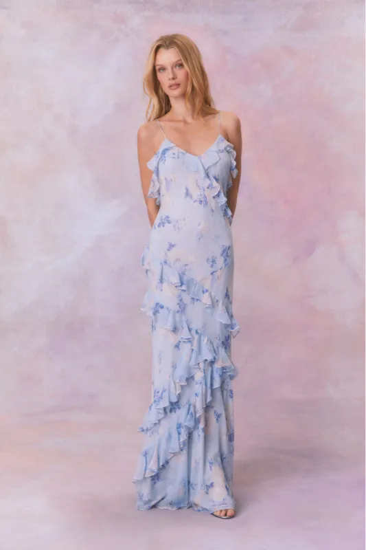 Rialto Fragrance Print Maxi Dress sold by LoveShackFancy