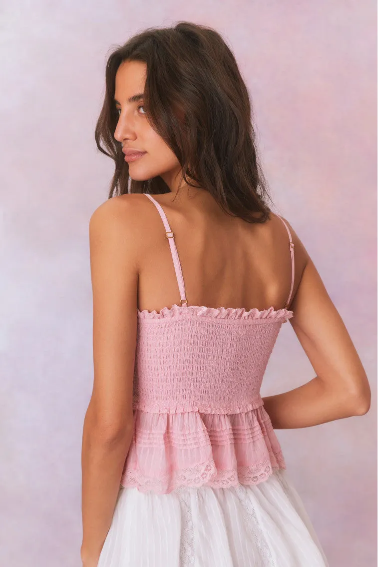 Marzenia Cotton Smocked Top sold by LoveShackFancy product image thumbnail 5