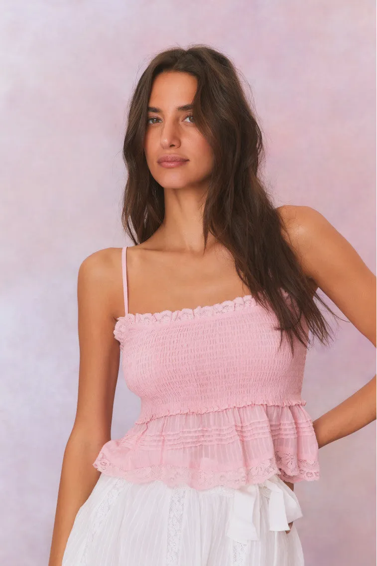 Marzenia Cotton Smocked Top sold by LoveShackFancy product image thumbnail 2