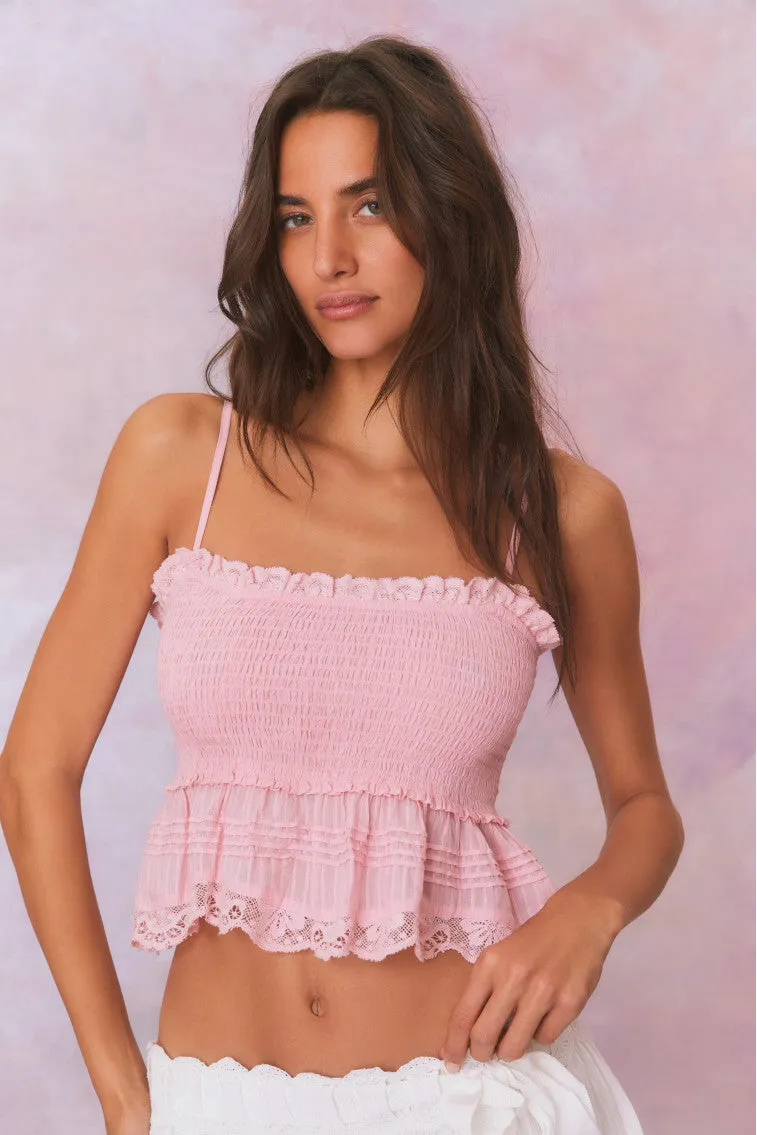 Marzenia Cotton Smocked Top sold by LoveShackFancy product image thumbnail 3