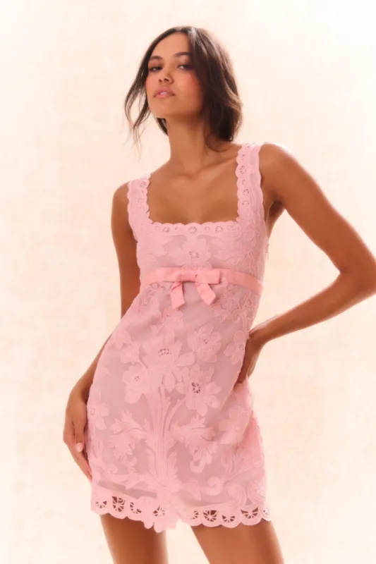 Rua Lace Mini Dress sold by LoveShackFancy