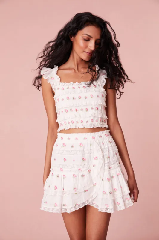 Cordula Crop Cotton Top sold by LoveShackFancy