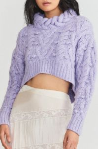 Galiona Sweater- LILAC MIST sold by LoveShackFancy