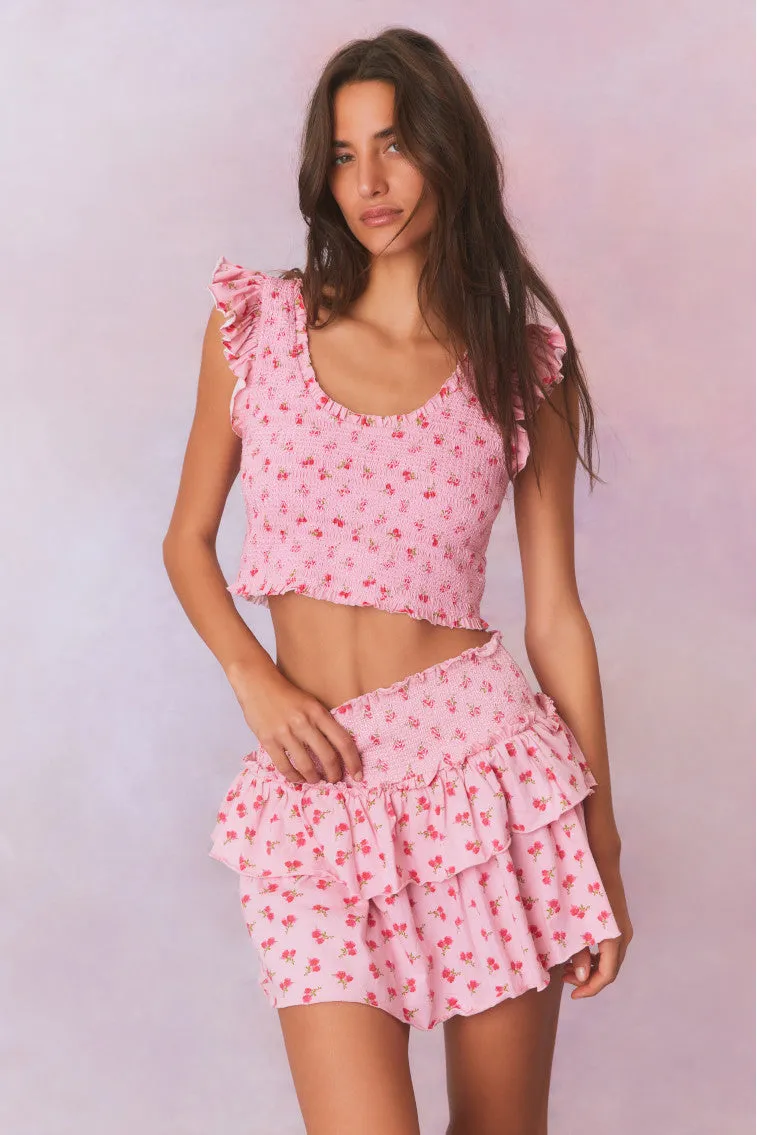 Dovi Printed Smocked Top sold by LoveShackFancy product image thumbnail 2