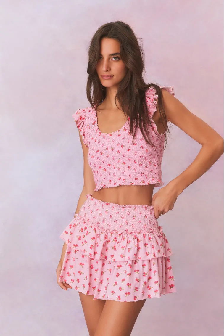 Dovi Printed Smocked Top sold by LoveShackFancy product image thumbnail 3