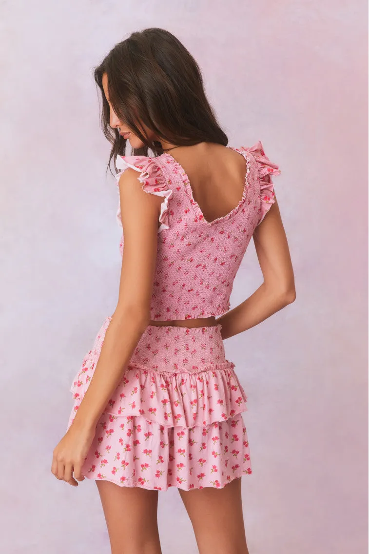 Dovi Printed Smocked Top sold by LoveShackFancy product image thumbnail 5