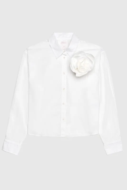 Gap x LoveShackFancy Crop Shirt sold by LoveShackFancy