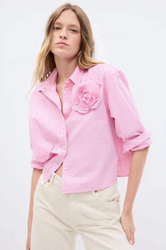 Gap x LoveShackFancy Gap Crop Shirt sold by LoveShackFancy