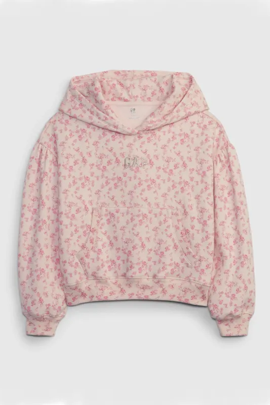 Gap x LoveShackFancy Kids Floral Crop Hoodie sold by LoveShackFancy