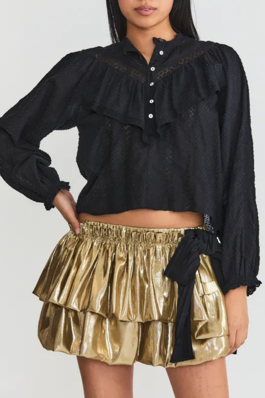 Gideon Cotton Blouse sold by LoveShackFancy