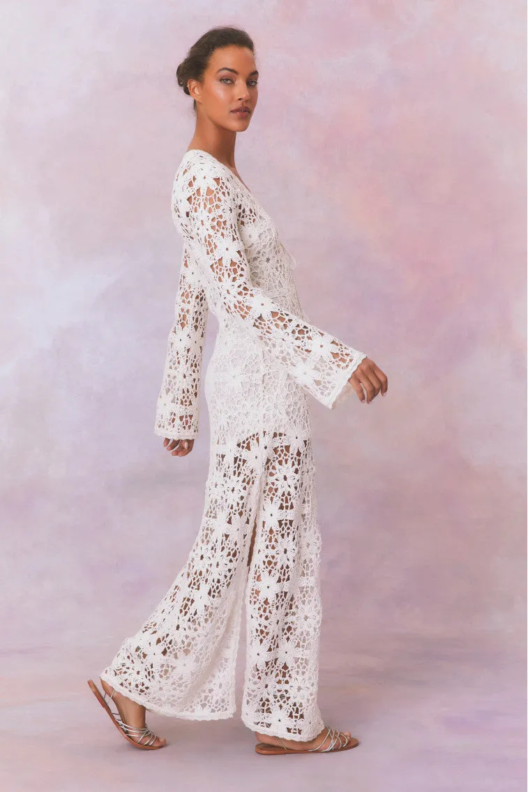 Lorne Cotton Crochet Maxi Dress sold by LoveShackFancy product image thumbnail 3