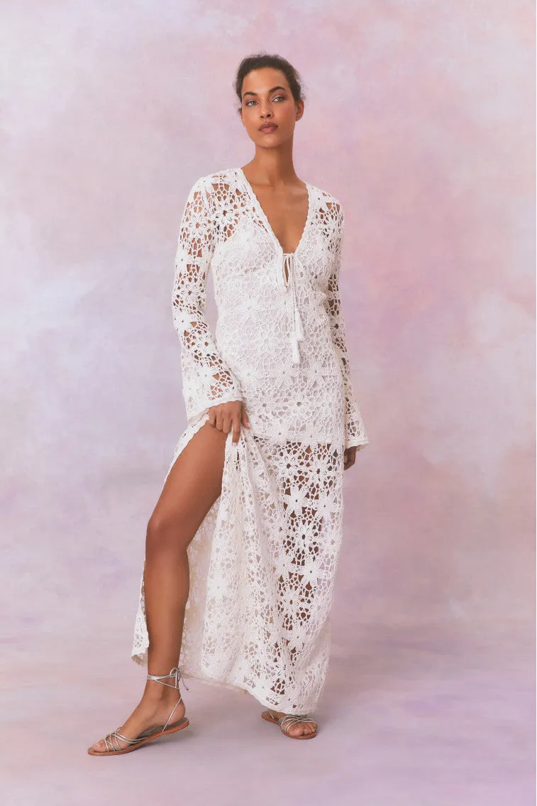 Lorne Cotton Crochet Maxi Dress sold by LoveShackFancy product image thumbnail 2