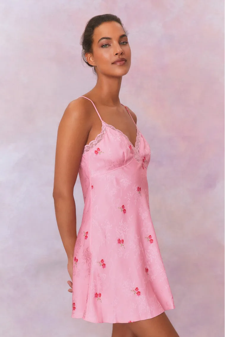 Larinda Slip Mini Dress sold by LoveShackFancy