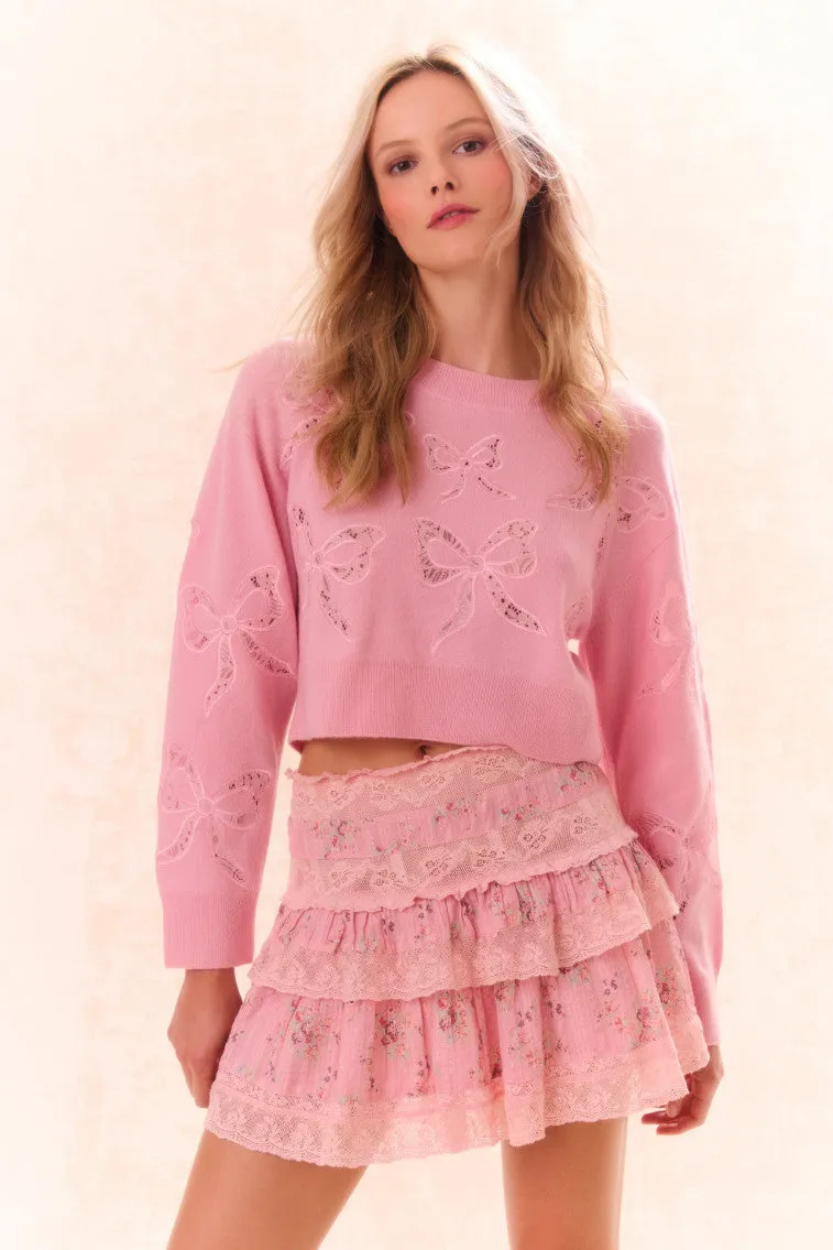 Parson Bow Print Pullover-SWEET PEONY sold by LoveShackFancy