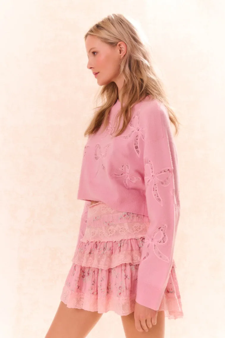 Parson Bow Print Pullover-SWEET PEONY sold by LoveShackFancy product image thumbnail 3