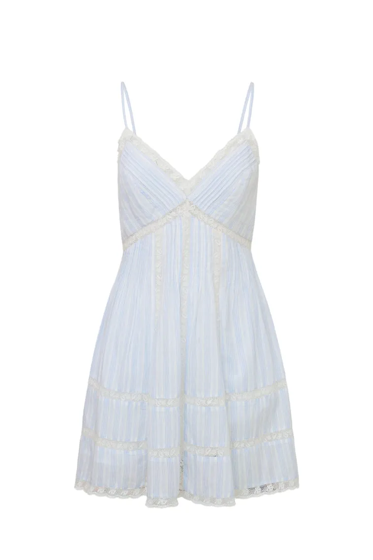 Docila Cotton Striped Dress - VINTAGE VOYAGE sold by LoveShackFancy product image thumbnail 4