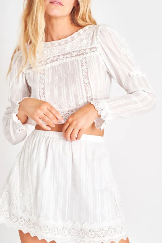 Lautner Crop Top made by LoveShackFancy