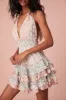 Quintelle Halter Mini Dress sold by LoveShackFancy