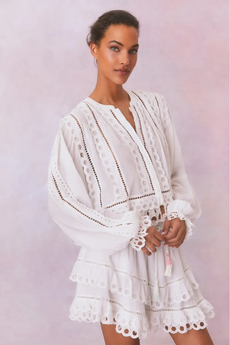 Kava Eyelet Cotton Blouse sold by LoveShackFancy product image thumbnail 2