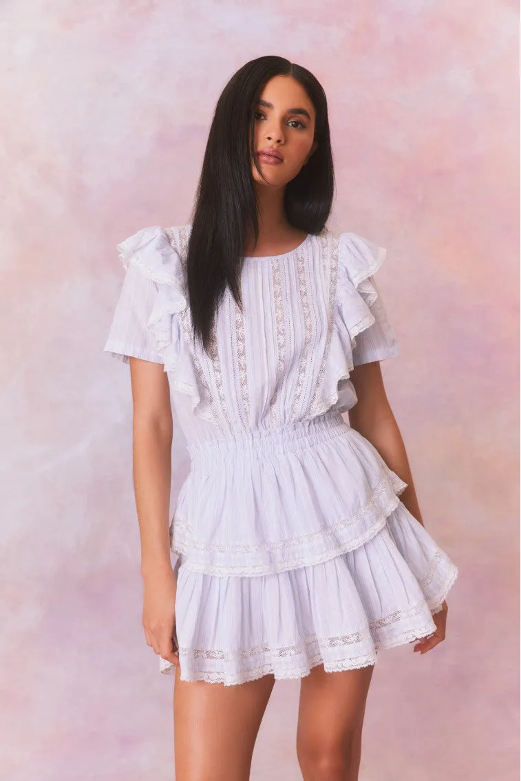 Natasha Stripe Cotton Mini Dress sold by LoveShackFancy