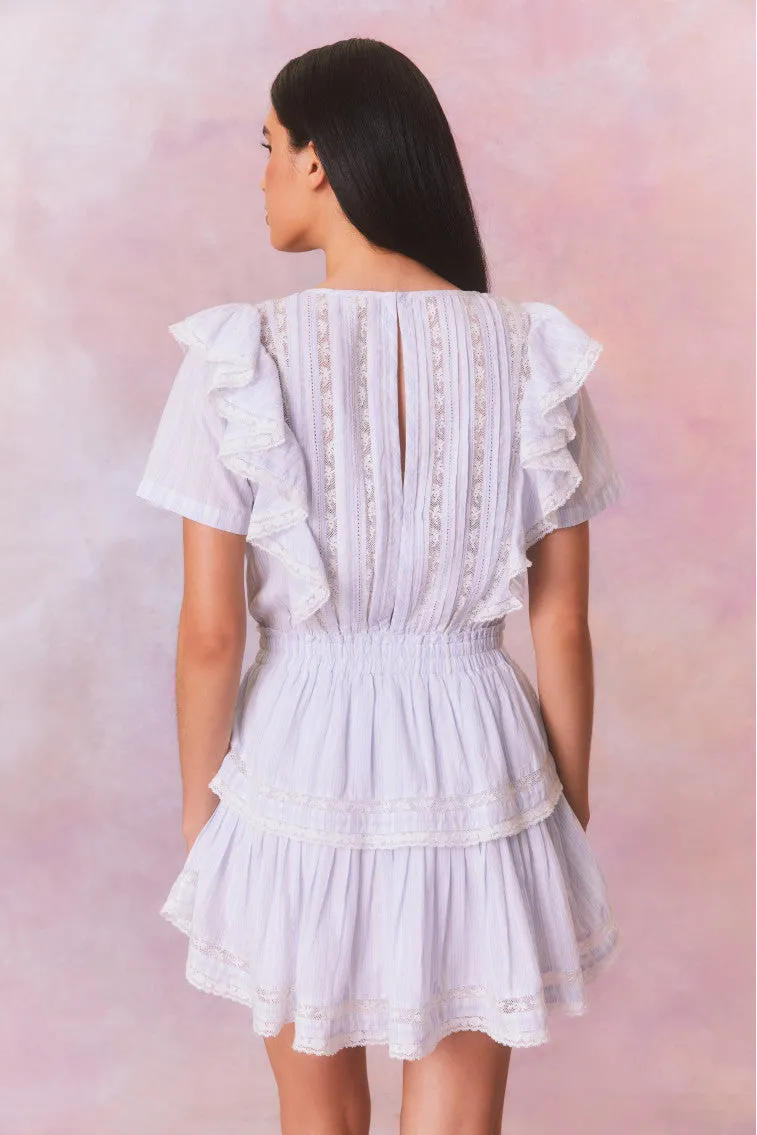 Natasha Stripe Cotton Mini Dress sold by LoveShackFancy product image thumbnail 5