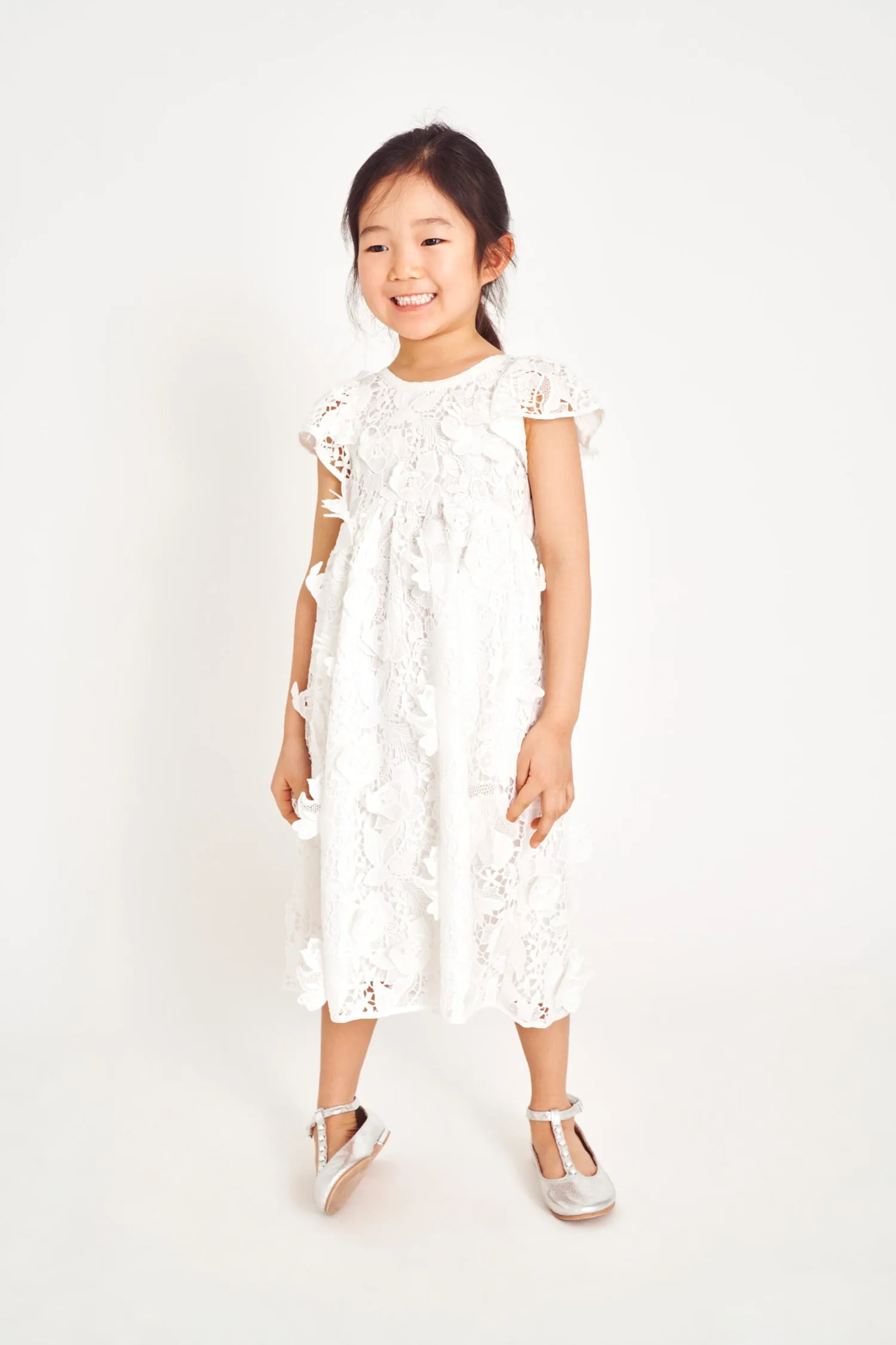 Girls Nancy Dress sold by LoveShackFancy product image thumbnail 4