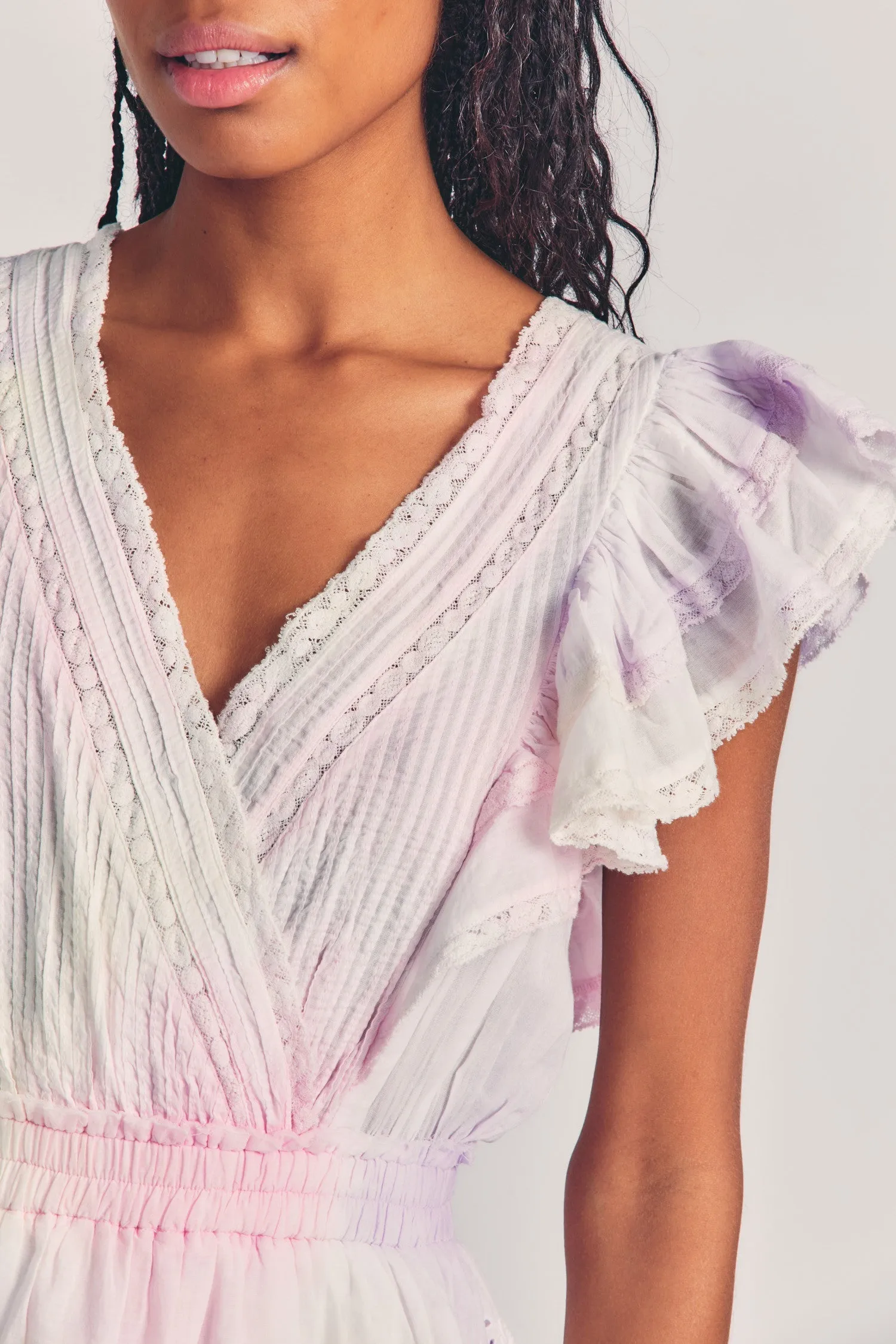 Gwen Mini Dress- Multi Tie Dye sold by LoveShackFancy product image thumbnail 2