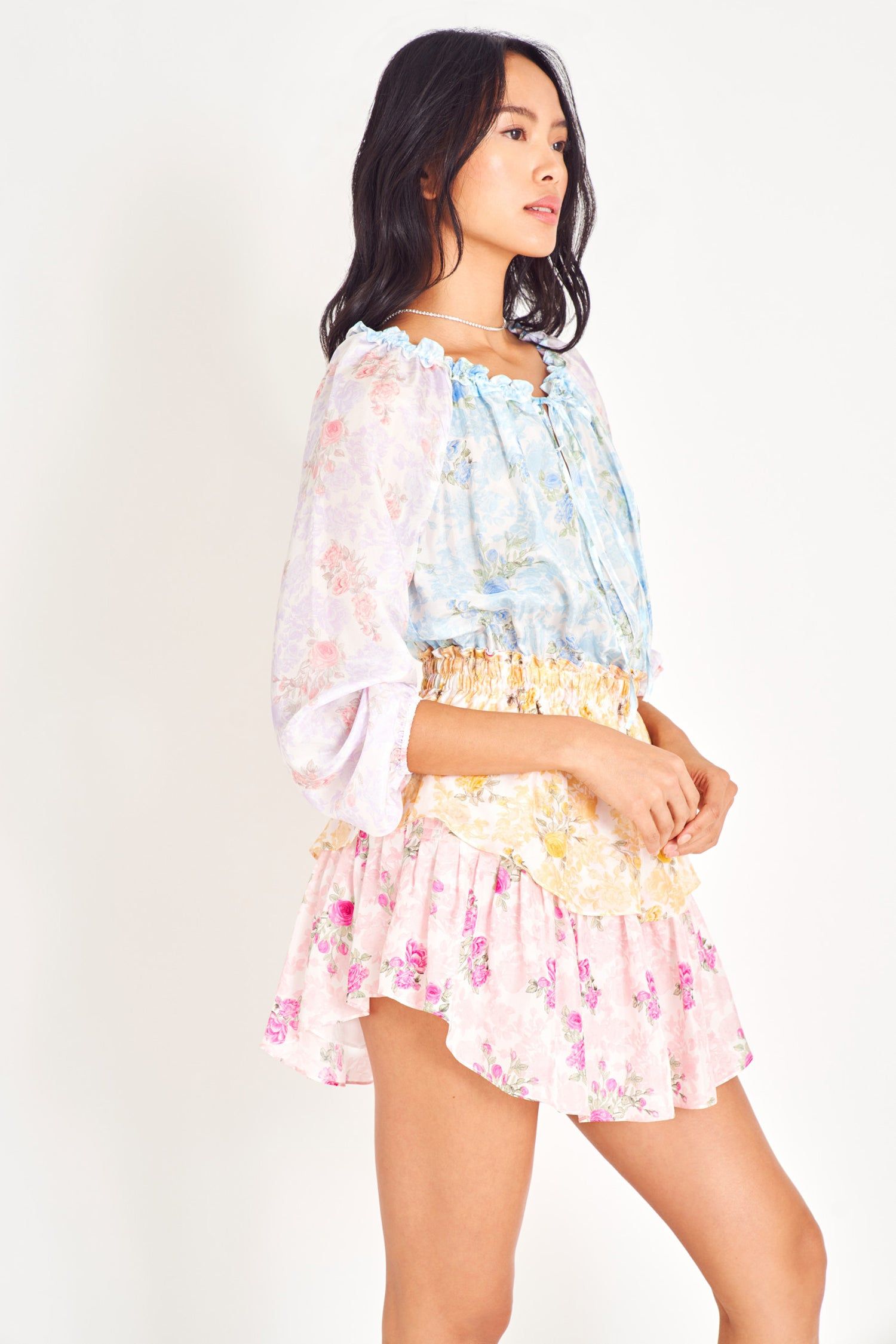 Popover Silk Mini Dress sold by LoveShackFancy product image thumbnail 2