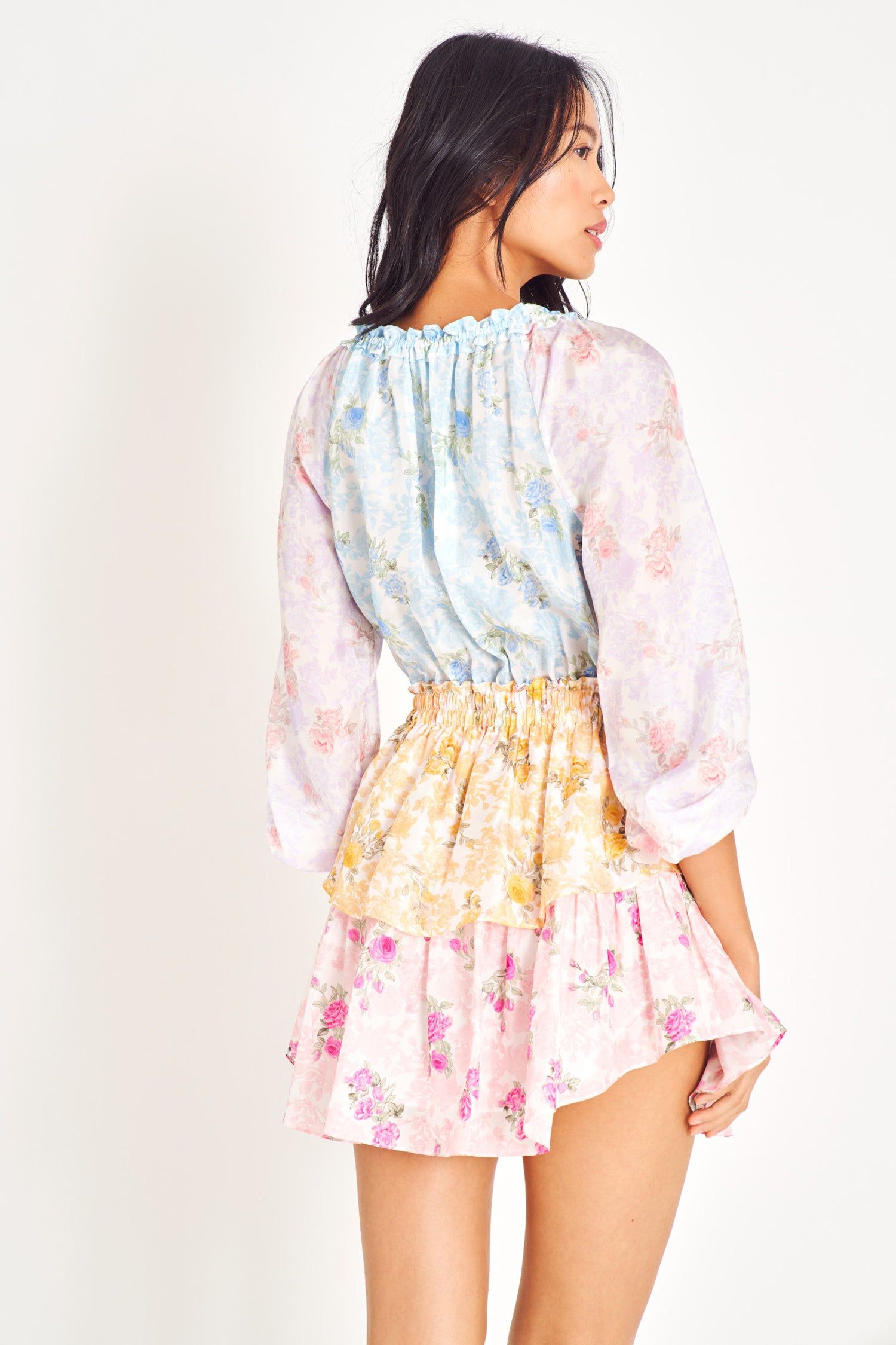 Popover Silk Mini Dress sold by LoveShackFancy product image thumbnail 5