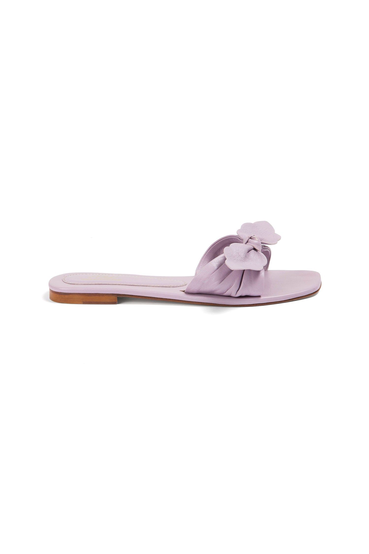 Apiedi Scallop Bow Sandal sold by LoveShackFancy
