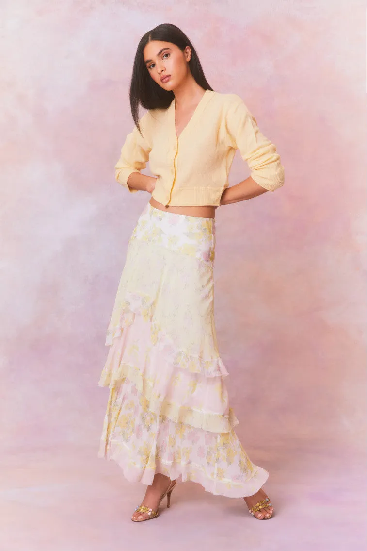 room306♡Chiffon Tuck Maxi Skirt room306 ♡ Chiffon Tuck Maxi Skirt