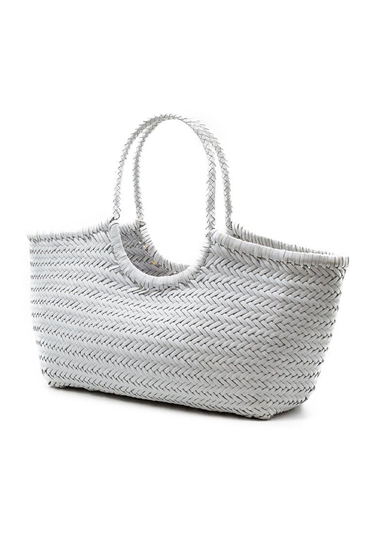 Dragon Diffusion Nantucket Large Woven Leather Tote sold by LoveShackFancy product image thumbnail 3