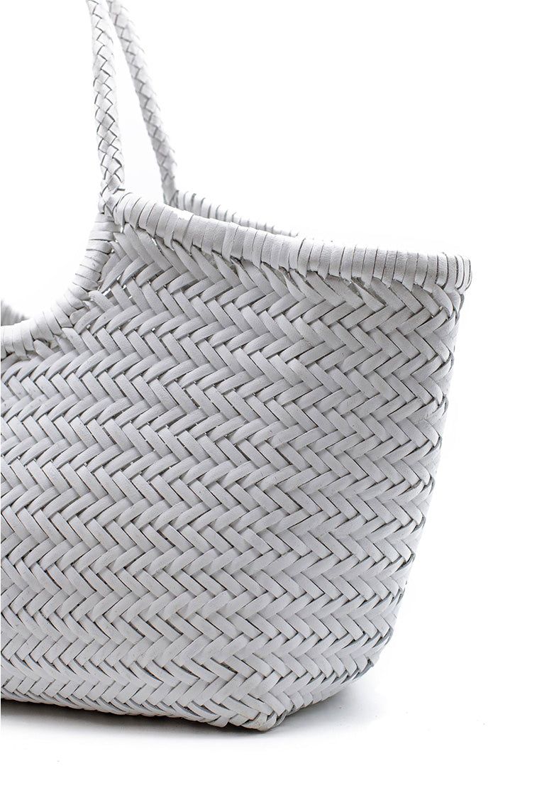 Dragon Diffusion Nantucket Large Woven Leather Tote sold by LoveShackFancy product image thumbnail 4