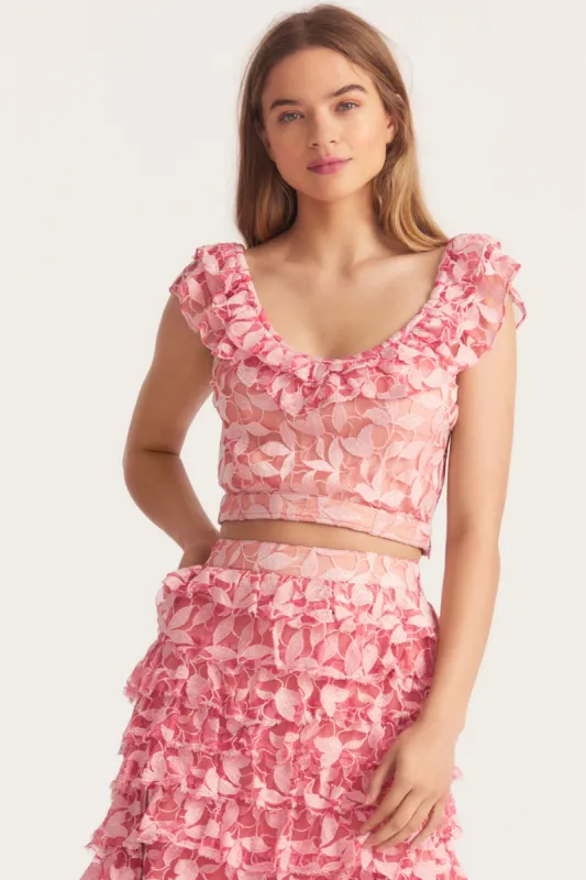 Sarafina Crop Top sold by LoveShackFancy