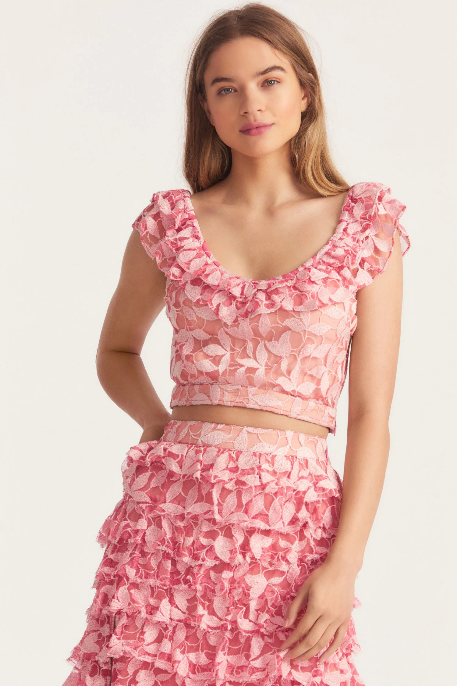 Sarafina Crop Top sold by LoveShackFancy