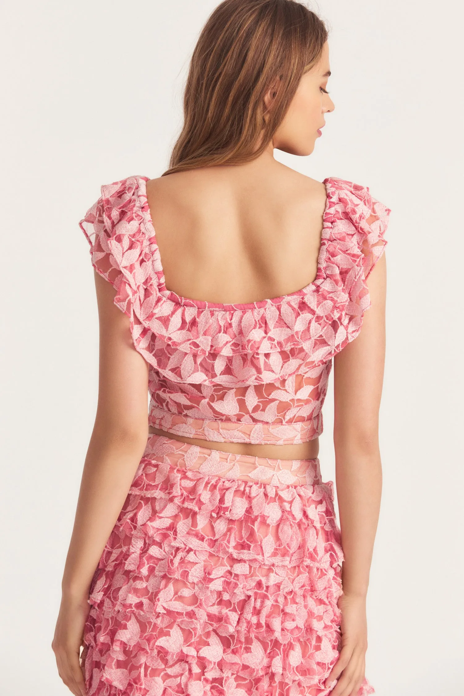 Sarafina Crop Top sold by LoveShackFancy product image thumbnail 4