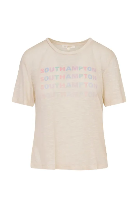 Calix City Tee- CREAM SOUTHHAMPTON sold by LoveShackFancy