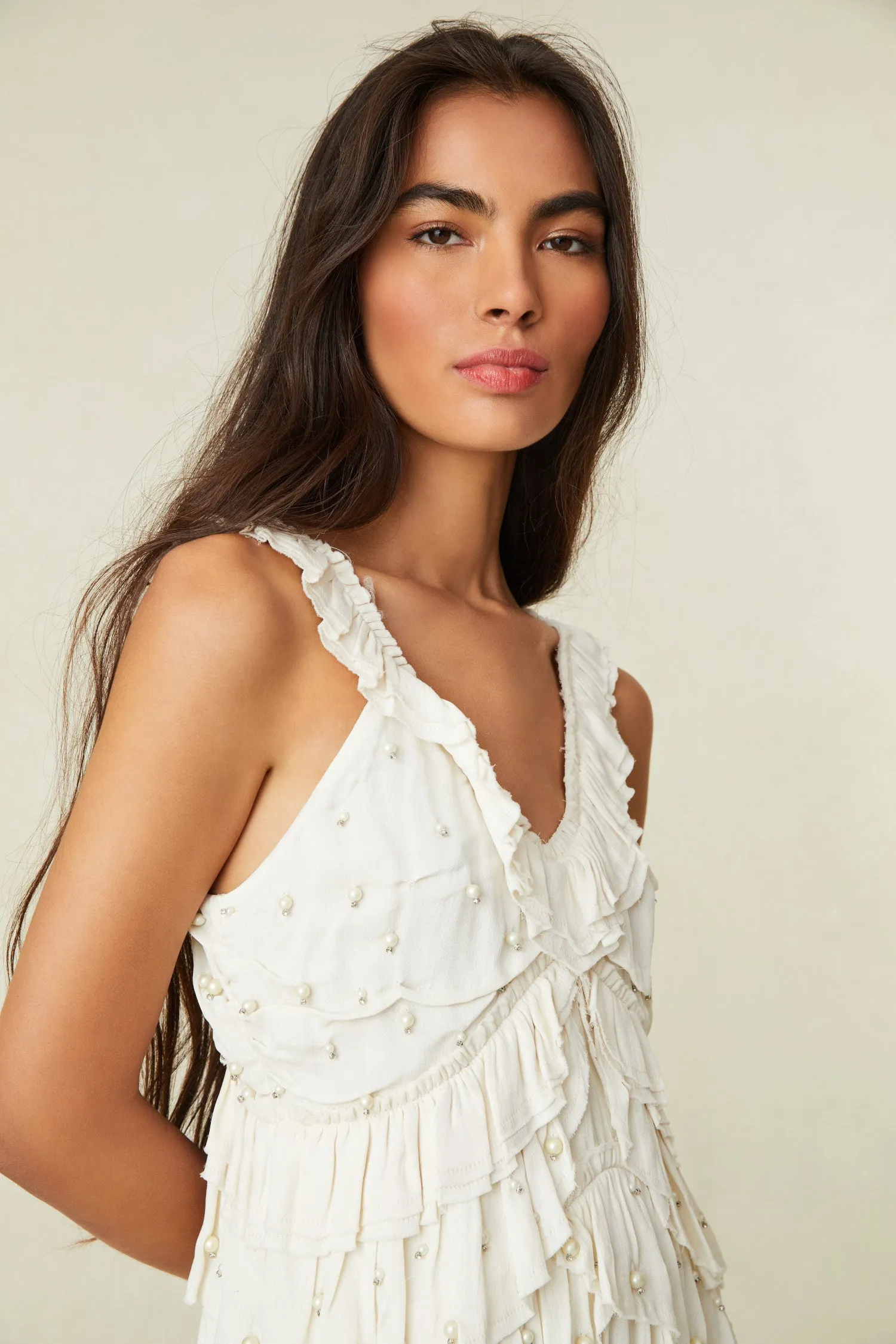 Andra Embellished Mini Dress sold by LoveShackFancy product image thumbnail 3