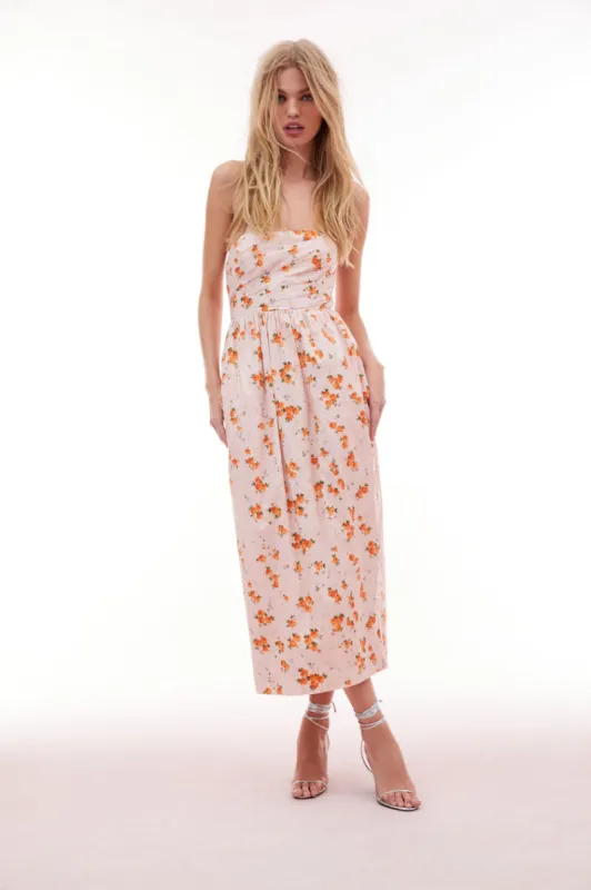 Luxie Floral Midi Dress sold by LoveShackFancy