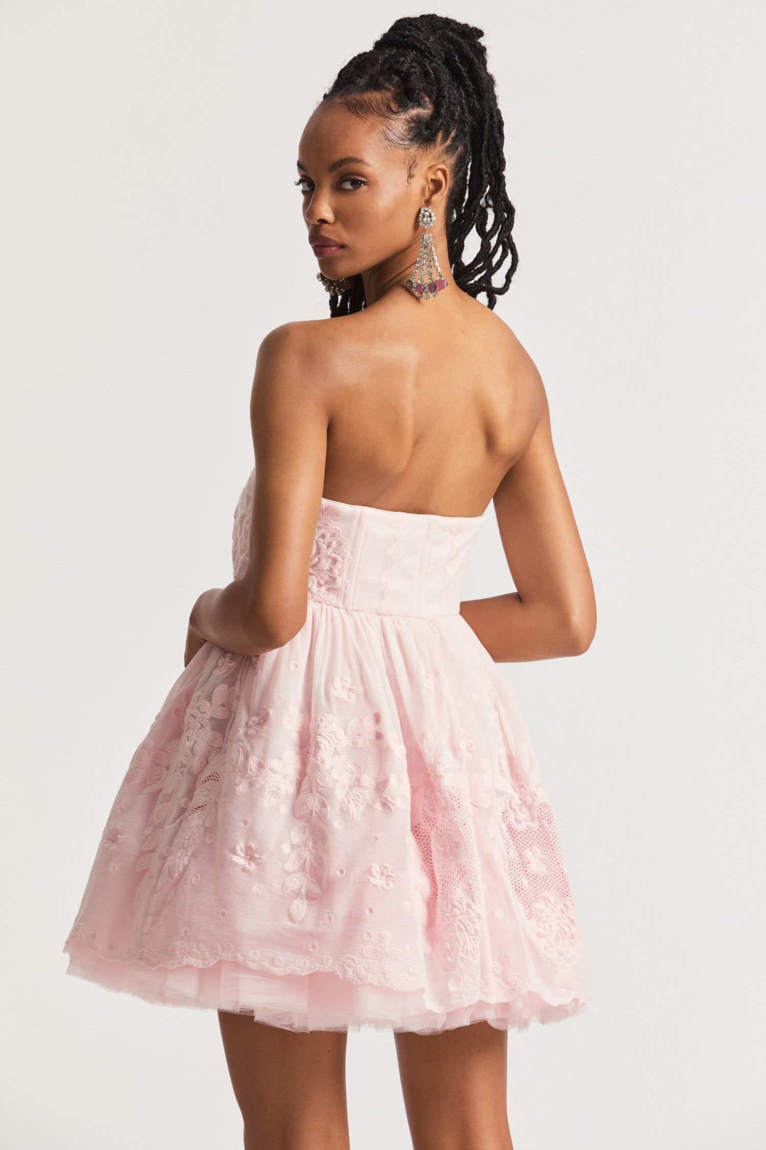 Jaylen Mini Dress- BALLERINA PINK sold by LoveShackFancy product image thumbnail 4