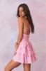 Deanna Hand Dyed Halter Mini Dress sold by LoveShackFancy