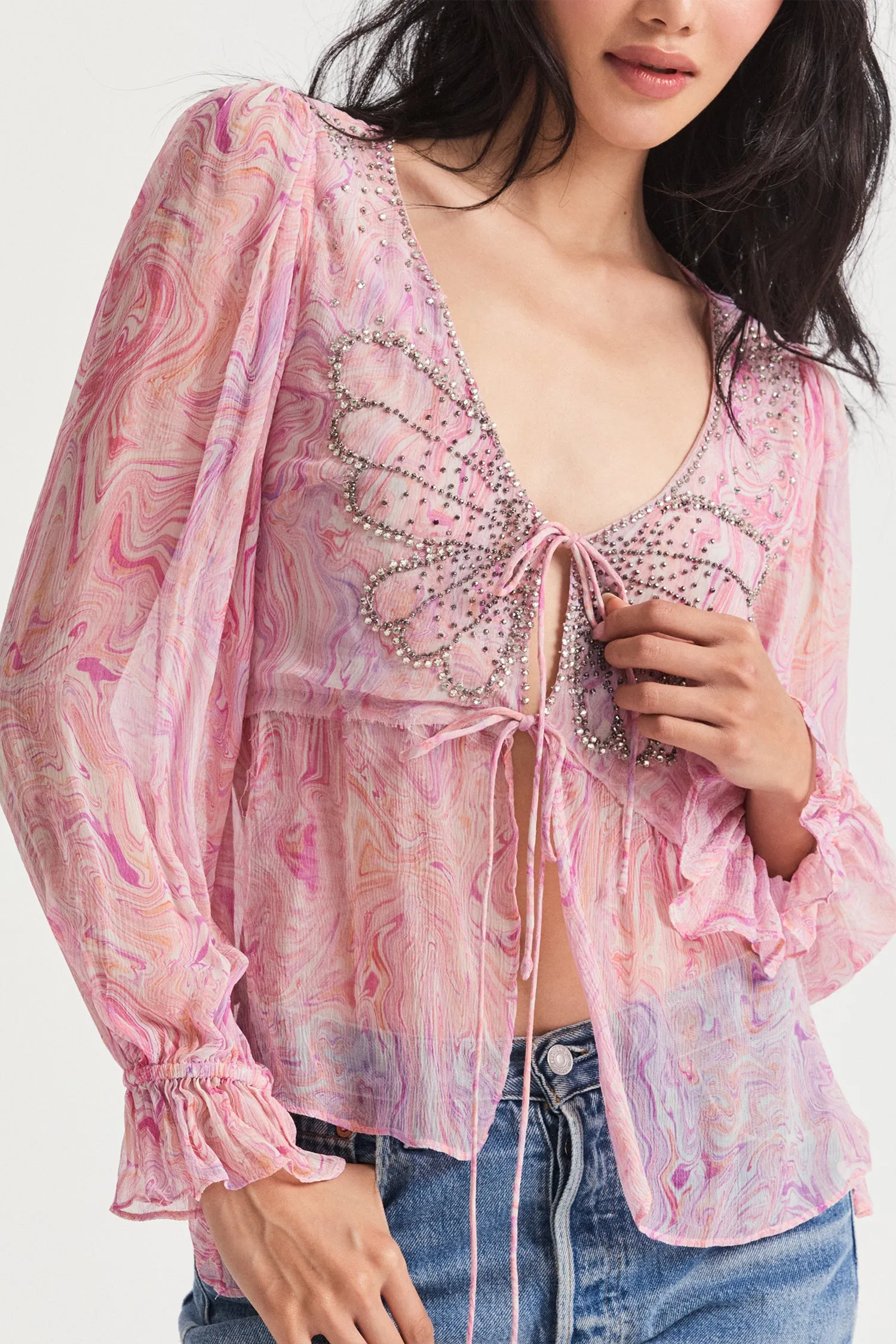 Dante Butterfly Blouse sold by LoveShackFancy product image thumbnail 2