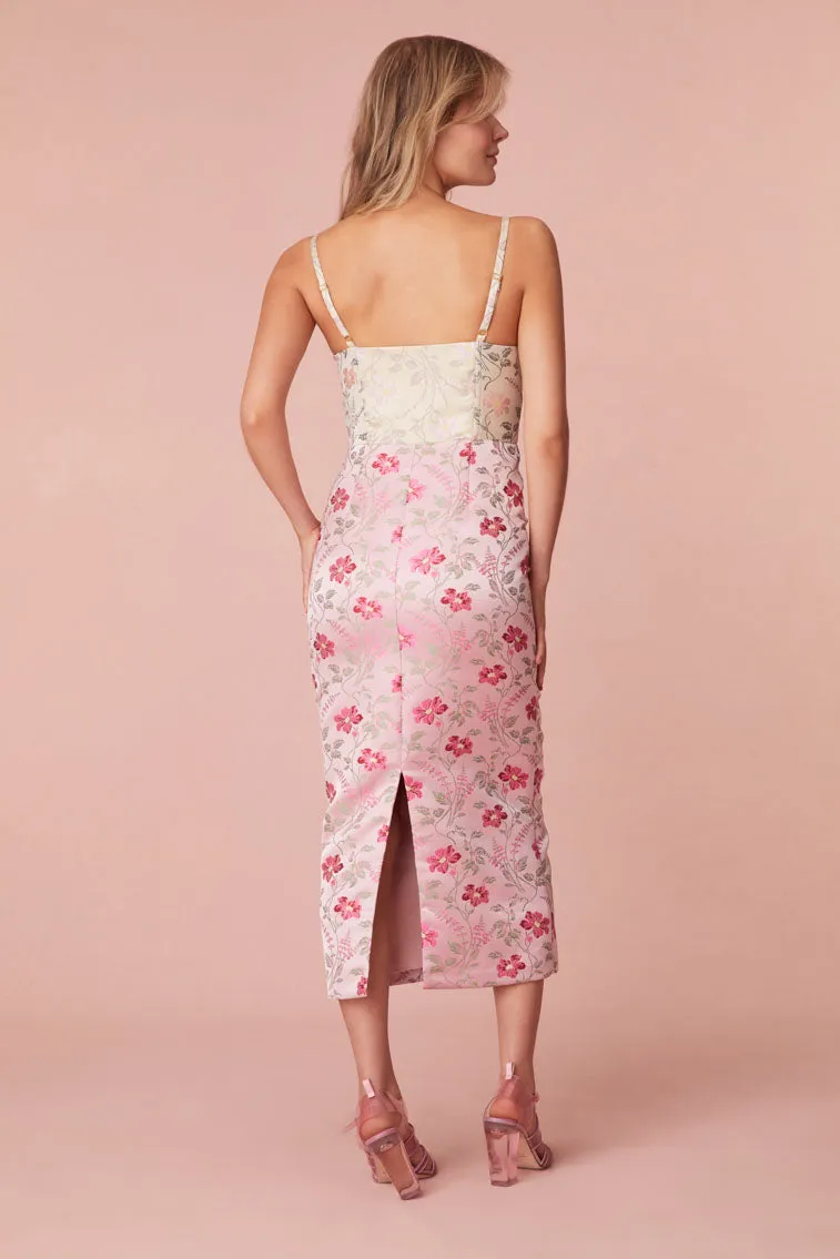 Massey Floral Jacquard Midi Dress sold by LoveShackFancy product image thumbnail 5