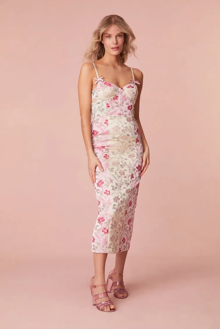 Massey Floral Jacquard Midi Dress sold by LoveShackFancy product image thumbnail 3