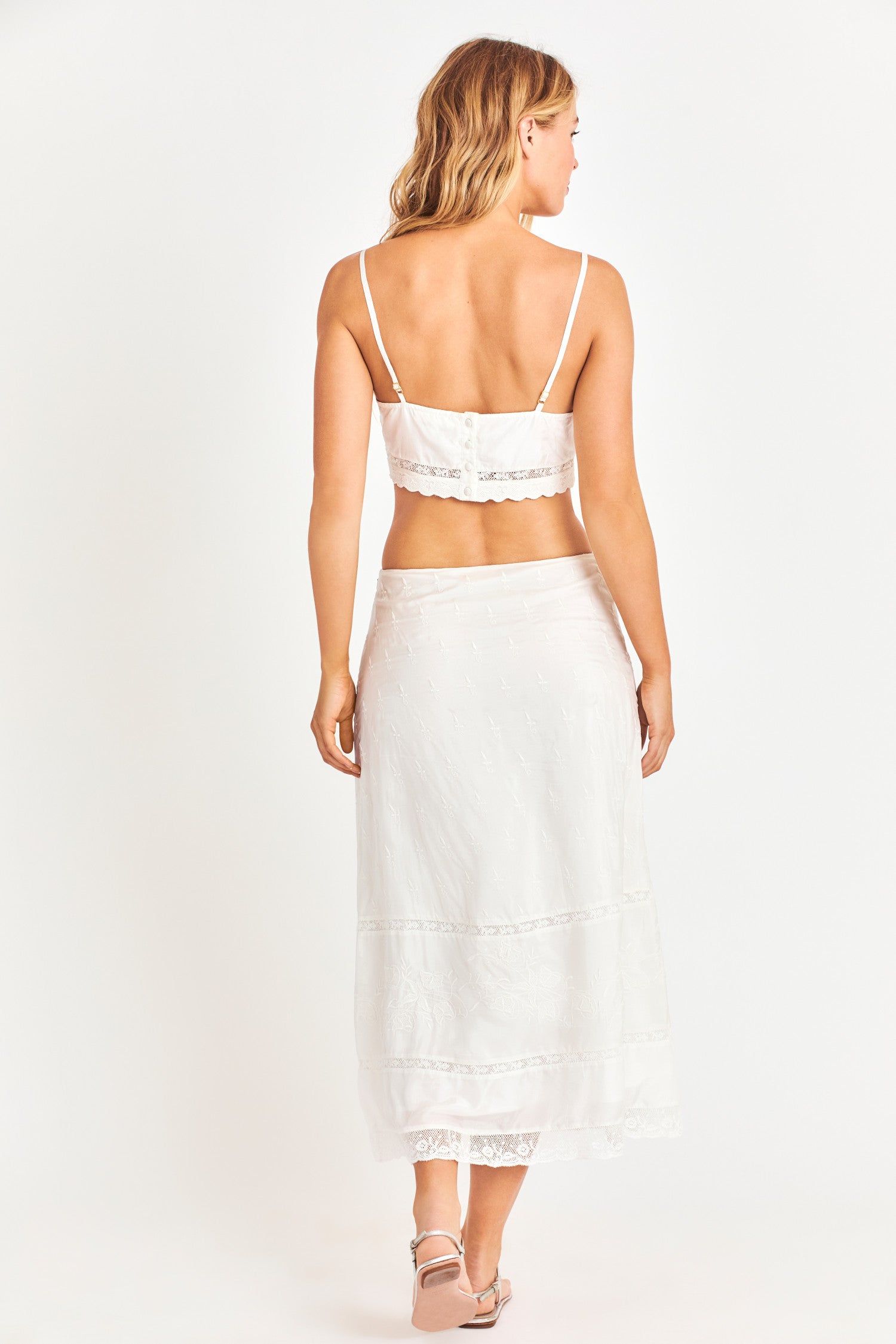 Ivoire Midi Skirt sold by LoveShackFancy product image thumbnail 6